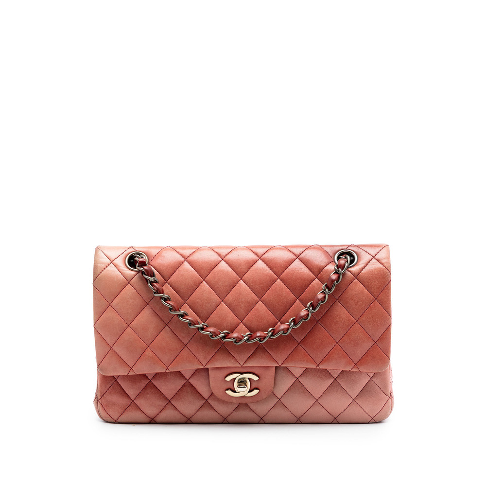 Pre-Loved Chanel Medium Classic Lambskin Ombre Double Flap